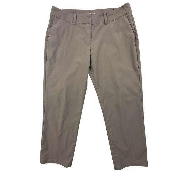 Nike Golf Capri Pants Womens 8 DriFit Performance Light Khaki - Picture 1 of 9